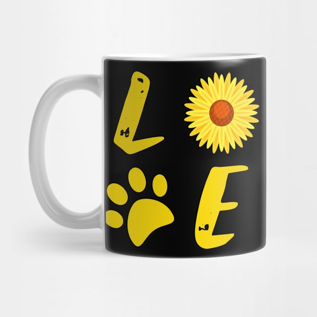 Funny Dog sunflower by BeDesignerWorld